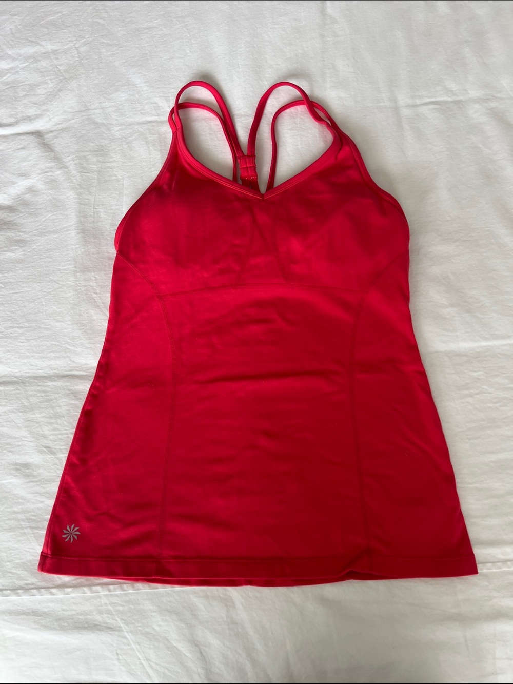 Athleta Bright Pink Double-Strap Athletic Tank